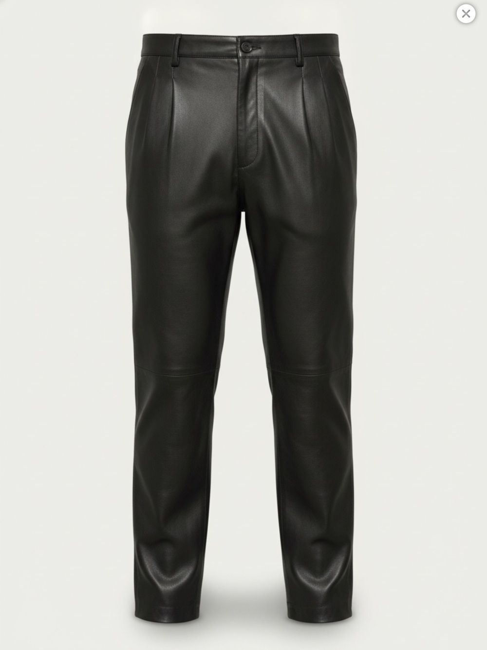Deerskin Men's Black Leather Pants
